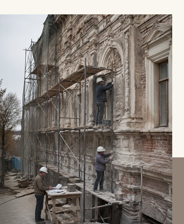 Реставрация объектов культурного наследия под ключ в Домодедове
